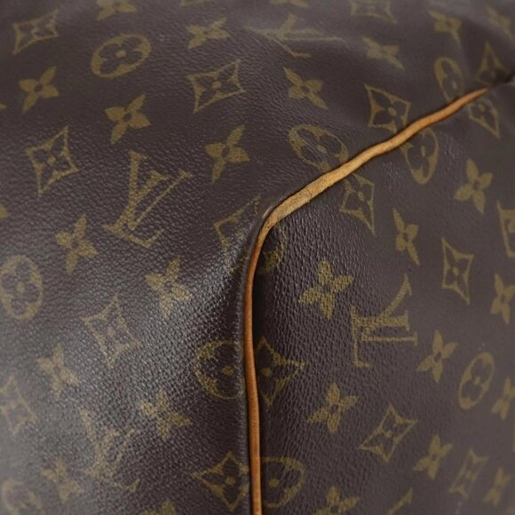 LOUIS VUITTON Monogram Keepall 55 Boston Bag M41424 LV Auth 145141 - Picture 4 of 16